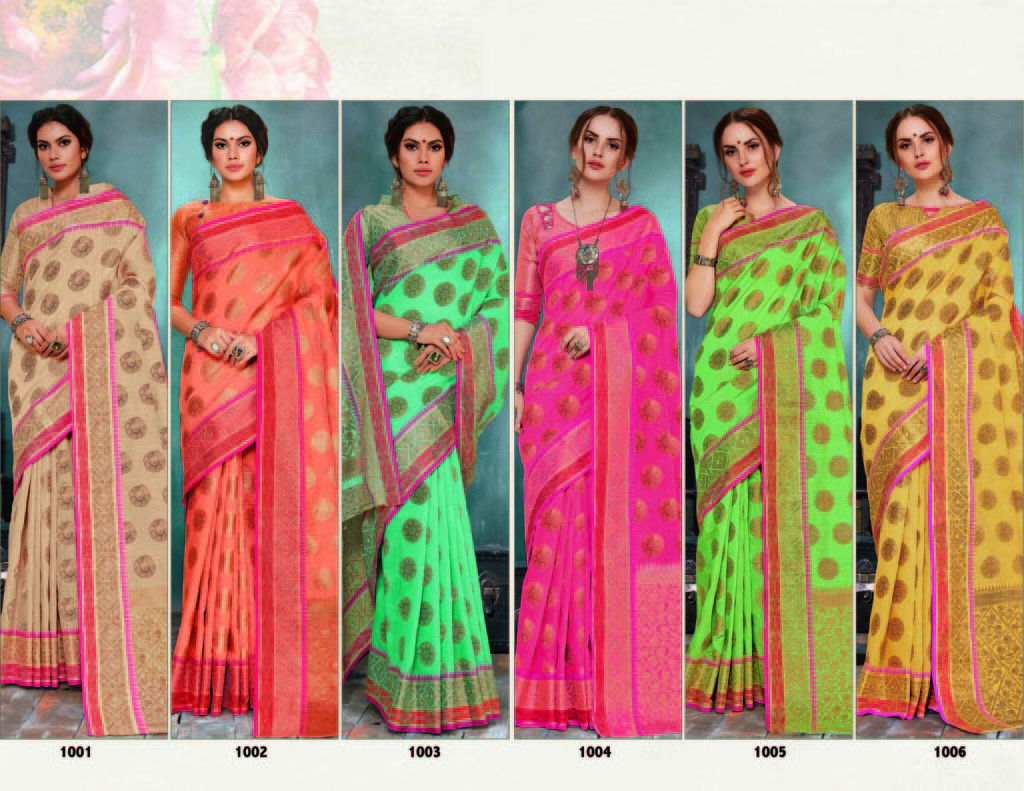 Sangam Malbari Handloom Soft Linen Silk Latest Designer Wedding Wear Saree Collection